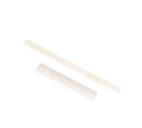 ifundom 3sets Ox Bone Guitar String Nuts Bridge Saddle Replacements for Acoustic Folk Guitar Improve Sound Quality Tone Portable