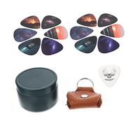 ifundom 3sets Professional Guitar Picks Plectrums Unique Patterns Guitar Aid Picks for Beginners Easy to Play Sound