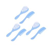 ifundom 3sets Shampoo and Remove Dandruff Comb Blue Boy Girl Massage Brush for Newborns Reusable Bathing Hair Brush for Grooming and Cleaning