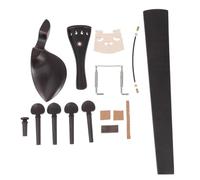 ifundom 4/4 Violin Accessories Set Ebony Fingerboard Maple Piano Code Hard Wood Material Fine Workmanship Complete Violin Supplies Kit Concert Use Random Color