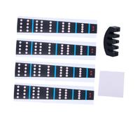 ifundom 4/4 Violin Finger Guide Set Fingerboard Stickers, Practice Mute, and Polishing Cloth for Accurate Note Positioning and Scale Training Random Color