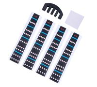ifundom 4/4 Violin Finger Guide Stickers Fingering Labels Navy Blue Set, Includes 4 Fingerboard Notes Stickers, Random Color Practice Mute, and Cleaning Cloth for Violin Training
