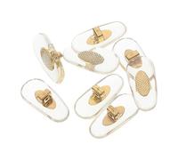 ifundom 4 Pairs Glasses Nose Pads Replacement for Eyeglasses and Sunglasses, Comfortable Pvc Nose Bridge Pads with Clip-on Design, Versatile Compatibility for Everyday Wear