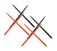 ifundom 4 Pairs Maple Birch Wood Drumsticks with Wood Tips for Adults Beginners Dual Color Orange Black Drumstick Mallet for Acoustic Electronic Drum Practice and Percussion Instruments
