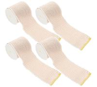 ifundom 4 Rolls Elastic Athletic Wrap with Wear Resistance and Convenient Fixation Made of Cotton Yarn and Elastic Fabric for Sports Compression and Support