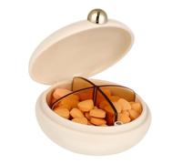 ifundom 4 Times Daily Pill Box Portable Sealed Lightweight Compartment Organizer for Travel and Handbag Essentials