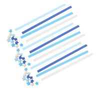 ifundom 4050 Pcs Origami Star Paper Strips in Gradient Color with Textured Paper for Crafting and Star Folding for Classroom Activities and Parties Blue for DIY Arts and Handmade