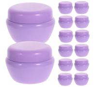 ifundom 40pcs G Plastic Mushroom Cream Jar with Leak-proof Lid, Travel Size Refillable Lotion Container for Toiletry Case or Bag, Sturdy Lightweight Cosmetic Cream Jar
