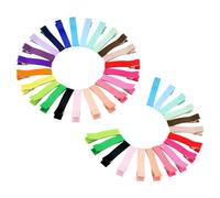ifundom 40pcs Grosgrain Ribbon Hair Barrettes for Boys and Girls No Grip Metal Clips Boutique Hair Accessories for Girls and Boy Girl for Stylish Hairstyles