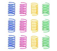 ifundom 40pcs Rubber Cat Spring Interactive Bouncing Plaything for Cats Prevents Scratching and Relieves Boredom Colourful Springs for Indoor Pet Playing Random Color