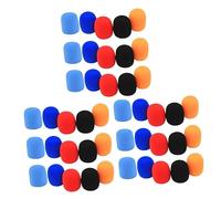 ifundom 45pcs Microphone Covers Mic Protectors for Ktv Reduces Wind Noise and Saliva Fit for Various Microphones Random Colors