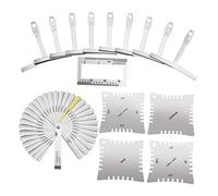 ifundom 47pcs Guitar Measuring Ruler Guitar Tool Kit Repair Tools for Action Gauge Cleaning Maintenance Repairing