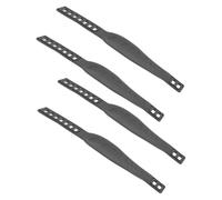 ifundom 4pcs Adjustable Elastic Bicycle Pedal Straps with Zipper Design for Stationary Bikes Foot Straps for Enhanced Stability and Secure Fit During Indoor Cycling Workouts