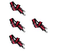 ifundom 4pcs African Drum Strap Adjustable Cotton Belt for Snare Drum Replacement Stylish Design Metal Hooks for Percussion Enthusiasts and Musicians
