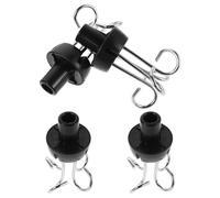 ifundom 4pcs Black Iv Stand Hooks with 16mm Diameter Portable Infusion Rack Hangers for Vertical Medical Poles, Replacement Stand Accessories for Hospital and Home Care