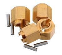 ifundom 4pcs Brass Wheel Hub Adapter Kit for Trxm Rc Crawler Wide Design for Enhanced Stability and Handling Engineered Car Upgrade Parts