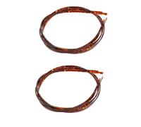 ifundom 4pcs Brown Abs Purfling Strips for Guitar Ukulele Mandolin and Banjo Repair Inlay Parts for Edge for Luthier Projects and Handicraft