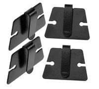 ifundom 4pcs Car Radio Microphone Holder Clip Set Compatible Ic-2720h Ic-2820ht Dr635 Hand Mic, Sturdy Car Mic Fixing Hangers for Vehicle Communication