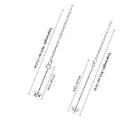 ifundom 4Pcs Chicken Veggies Skewer Hanging Feeder Chains with Hooks for Hens and Medium Birds Practical Fruit Vegetable Holder for Foraging and Stress Relief in Coop