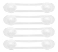 ifundom 4pcs Childproof Cabinet Locks Pinch for Refrigerators Easy Install Adhesive Design for Safety Flexible Material