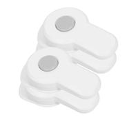 ifundom 4pcs Childproof Drawer Locks for Toddlers and Baby Safety, White Abs Oven Front Locks Rotated Latch, Easy No-Drill Installation, for Kitchen Cabinets and Oven Doors