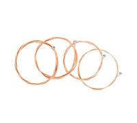 ifundom 4pcs Coated Bass Strings Tapewound Acoustic Bass Guitar Strings Metal Kit Shape