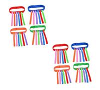 ifundom 4Pcs Colorful Tail Catch Game Belts for - Interactive Tail Grab Training Props with Waist Straps in Orange, Red, Blue, Green - Suitable for Kindergarten and Family Outdoor Play