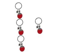 ifundom 4pcs Delicate Sports Keychain Pong Paddle Bag Pendant Unique Party Favor for Sports Lovers Eye Catching Decorative Keychain for Birthdays and Events