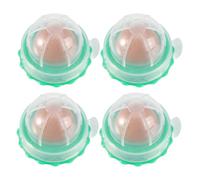ifundom 4pcs Edible Cat Licking Candy Ball Treats for Kittens and Cats with Abs and Sugar Material, Can Be Stuck on Wall for Daily Rewards and Care, Light Green Catnip Snack