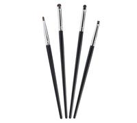ifundom 4pcs Eye Makeup Brush Kit for Women Lightweight Precision Eyeliner Brushes with Horsehair and Wood Handles Easy to Use for Beginners