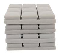 ifundom 4pcs Flame-resistant Acoustic Panels Sound Dampening Foam Pads for Studio Indoor Soundproofing Gray High-density Sound Isolation
