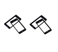 ifundom 4pcs Flat Double Coil Pickup Mounting Ring for Humbucker Frame for Electric Guitar Accessories Lightweight Material for Ring No Drill Mount