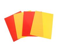 ifundom 4pcs Giant Referee Card Set A4 Dual-sided Red Yellow Warning