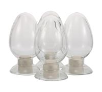 ifundom 4Pcs Glass Seed Storage Bottainers with Stopper Seed Sample Vials Decorative Match Storage Jars for Home Gardening Organization