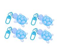 ifundom 4pcs Glow Dark Turtle Keychain Cute Turtle Charm Accessories for Nighttime Visibility for Backpack Decoration and Party Supplies