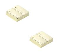 ifundom 4pcs Gold Metal Double Coil Pickup Covers for Electric Guitar Replacement for Style Pickups for Guitar Maintenance and Upgrades