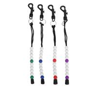 ifundom 4pcs Golf Stroke Counter Wristband with Beaded Scorekeeper String and Clip Golf Accessories for Accurate Fast Scoring and Easy Use by Golfers