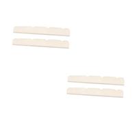 ifundom 4pcs Guitar Bridge Nut Guitar String Upper Nuts Ox Bone Upper String for Acoustic Bridge Electric