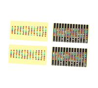ifundom 4pcs Guitar Fretboard Stickers for Beginners Markers for Acoustic and Electric Guitars Color-coded Note Labels for Self-learning Music Theory