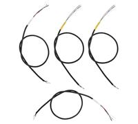 ifundom 4pcs Guitar Parts Music Instrument Accessories Guitar Pickup Wiring Cable Patch Cables for Electric Cord Wire Chord Bass Black