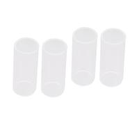 ifundom 4pcs Guitar Slide Glass Bottleneck for Acoustic Lap Guitar Standard Fit