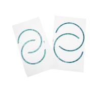 ifundom 4pcs Guitar Sound Hole Rosette Sticker Acoustic Guitar Decal Vinyl Flower Decal for Fret Sound Hole Cover Vinyl Sticker