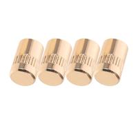 ifundom 4pcs Guitar Switch Tip Knob Cap Brass Vintage Classic Retro Electric Guitar Potentiometer Knob Stable Operation Tone Quality 0.43x0.24x0.24in for Stage Performance Music Practice