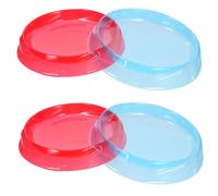 ifundom 4pcs Gyro Battling Board Portable Round Tray for Indoor Outdoor Games Balanced Design for Fair Play Lightweight for Travel Party for Boys and Adults
