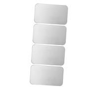 ifundom 4pcs Hamster Cooling Mat Lightweight Aluminium Pet Cooling Pad for Chinchillas Animals