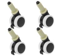 ifundom 4pcs High Chair Wheels Replacement Accessories with Plastic Swivel Casters for Easy Movement and Turning, Suitable for Baby Dining Chairs and Parents Seeking Convenient Mobility Random Color