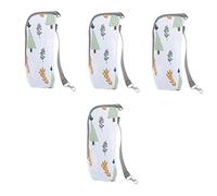 ifundom 4pcs Insulated Bottle Bag Portable Thermal Carrier for Travel Feeding and Outdoor Use Keeps Drinks Warm for Hours Convenient Zipper Design and Stroller Handle Attachment