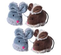 ifundom 4pcs Interactive Cat Mouse Cute Mice Shaped Teasing for Indoor Cats and Happy