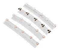 ifundom 4pcs Invisible Flower Hair Clips Hair Accessories U Shape Zinc Alloy Sturdy Secures Loose Strands Women