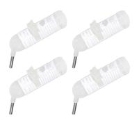 ifundom 4pcs Leakproof Roll Ball Water Bottle 125ml Plastic Hamster Feeder with Fixable Design and Skidproof Feature for Small Pets Drinking